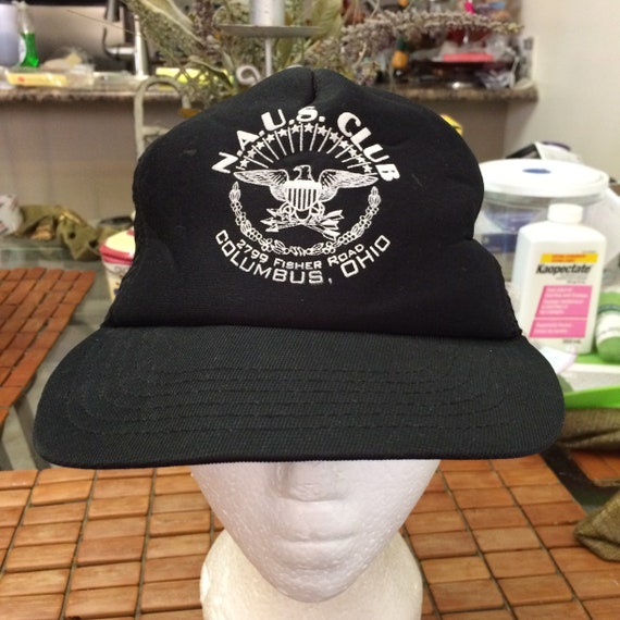 Vintage N.A.U.S Club Columbus Ohio Trucker Snapba… - image 1