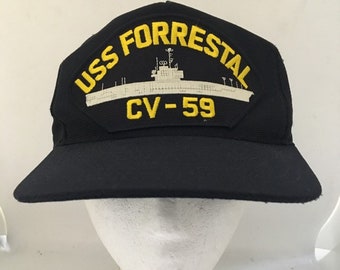 Uss Forrestal Cv-59 Us Marine Versand Hut Hergestellt in USA 