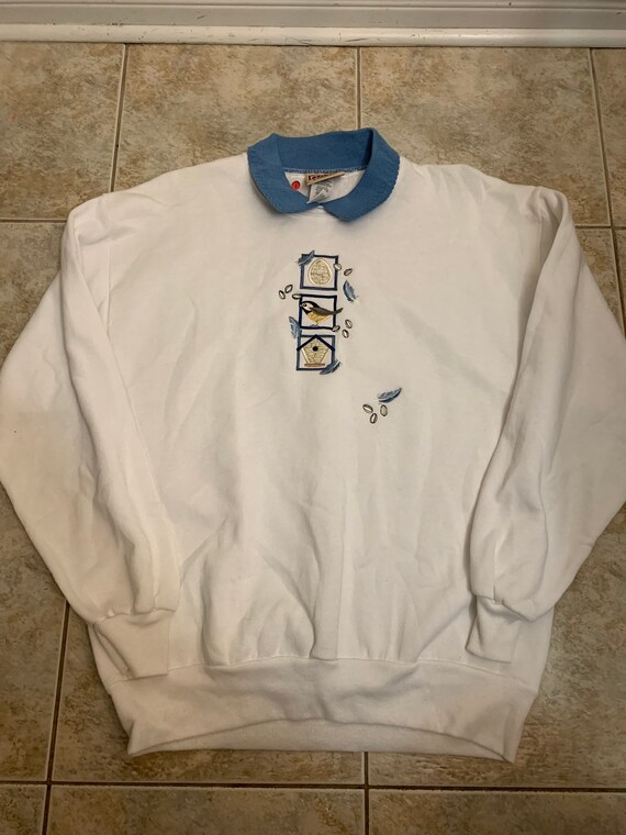 Vintage birds crewneck Sweatshirt size large 1990s