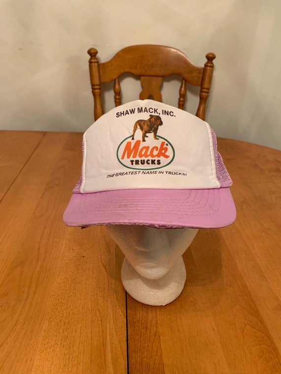 Vintage Mack trucks Trucker Snapback hat 1990s 80… - image 1