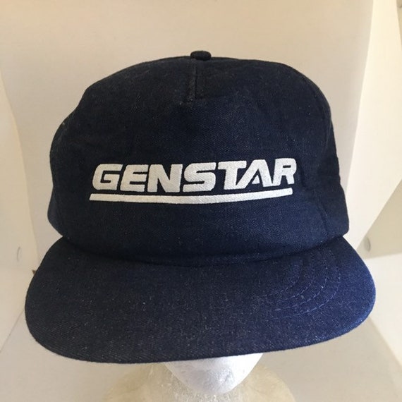 Vintage Genstar denim Trucker SnapBack hat 1990s … - image 2