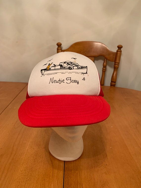 Vintage newfie Jenny Trucker Snapback hat 1990s 80