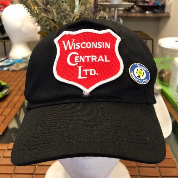 Vintage Wisconsin Central LTD Trucker SnapBack Ha… - image 1