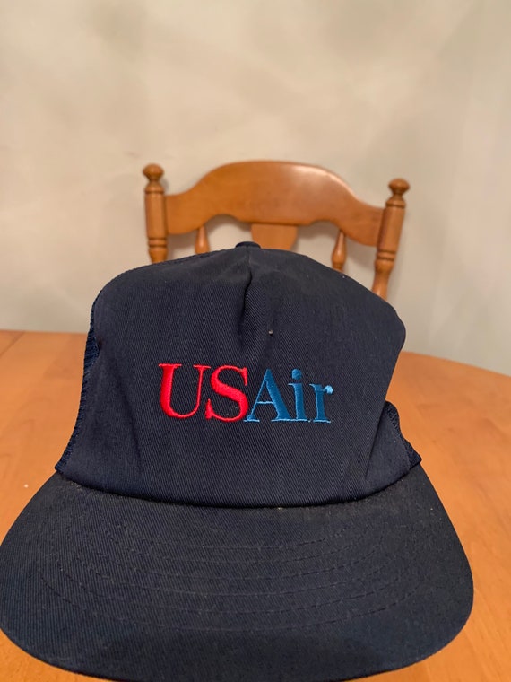 Vintage US air Trucker Snapback hat 1990s 80s R1 - image 2