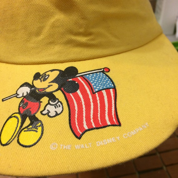 Vintage Disney Mickey Mouse visor Strapback hat 1… - image 2