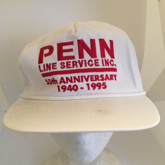 Vintage Penn Line Service Inc Trucker Snapback Hat Cap 1980s 1990s