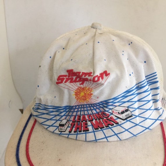 Vintage team snap on Trucker SnapBack Hat cap 198… - image 3