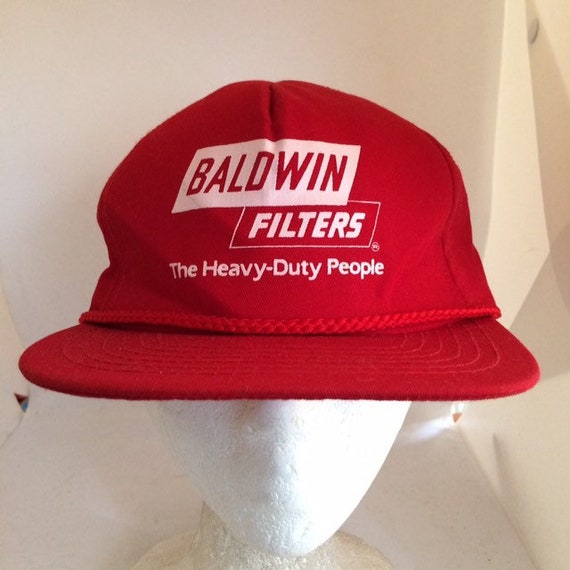 Vintage Baldwin filters Trucker SnapBack Hat 1990… - image 1