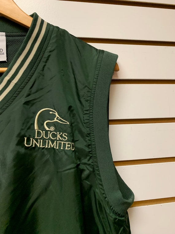 Vintage ducks unlimited windbreaker vest size med… - image 2