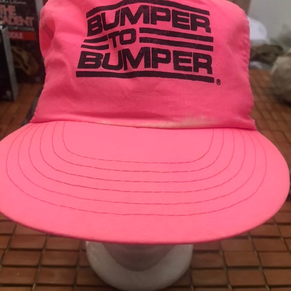 Vintage bumper to bumper Trucker SnapBack hat 198… - image 3