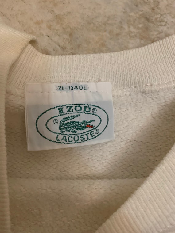Vintage Lacoste crewneck Sweatshirt size medium 1… - image 6