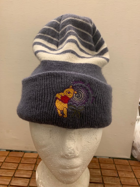 Vintage Disney Winnie the Pooh beanie hat adjustab