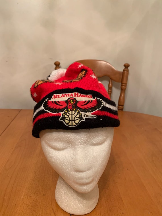 Vintage Atlanta hawks Beanie hat 1990s 80s R1