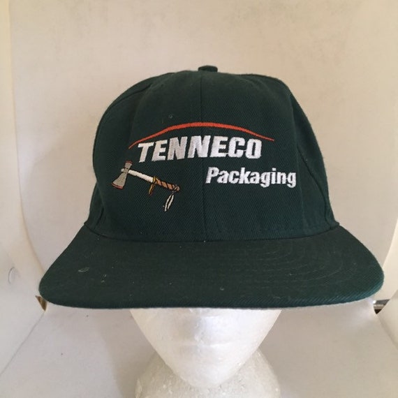 Vintage Tenneco packaging tomahawk Trucker SnapBa… - image 1