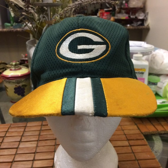 Vintage Green Bay Packers Snapback Hat 1990s - image 2