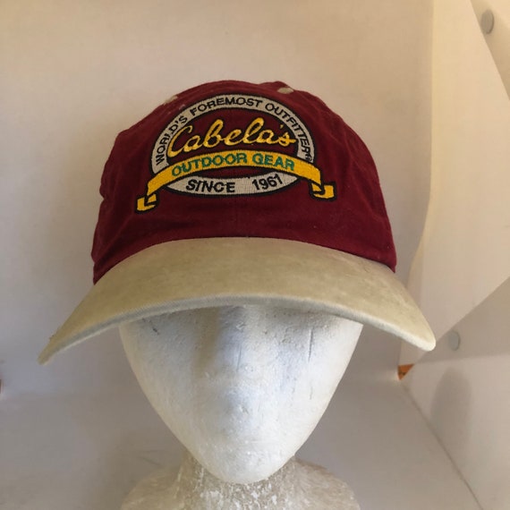 Vintage Cabelas Strapback hat adjustable 1990s 19… - image 1