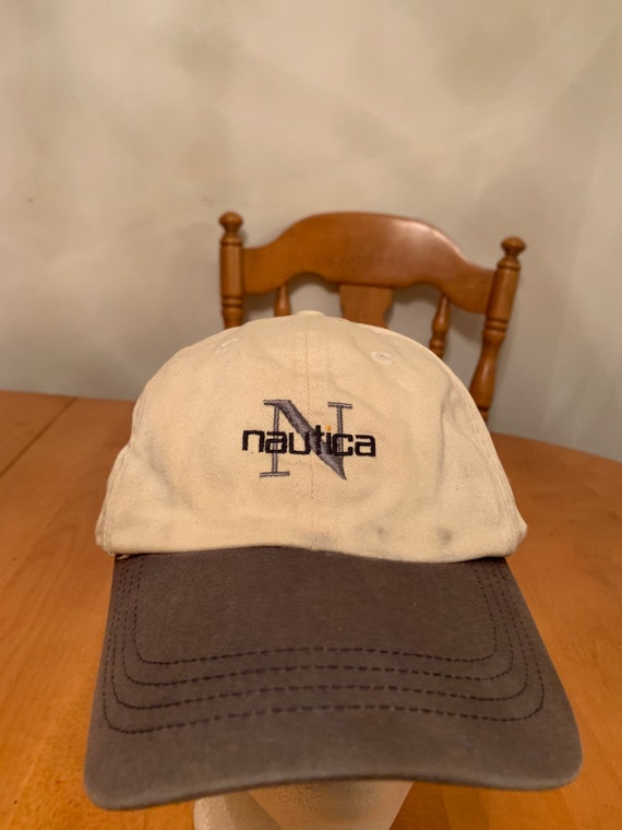 Vintage nautica Trucker Snapback hat 1990s 80s R1 - image 2