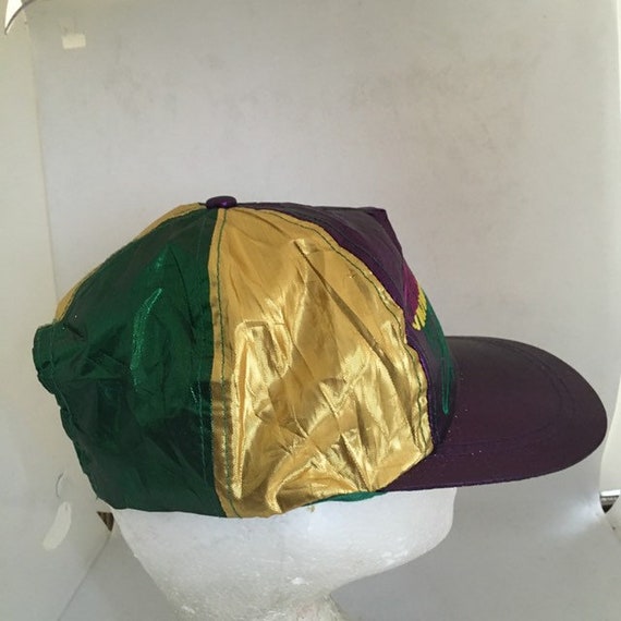 Vintage Mardi Gras Trucker SnapBack Hat 1990s 198… - image 3