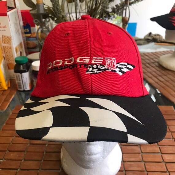 Vintage Dodge Motor Sports Snapback Hat 
