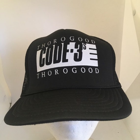 Vintage Thorogood code 3 Trucker SnapBack hat 199… - image 2