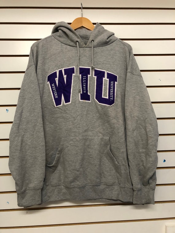 Vintage Western Illinois university hoodie Sweatsh