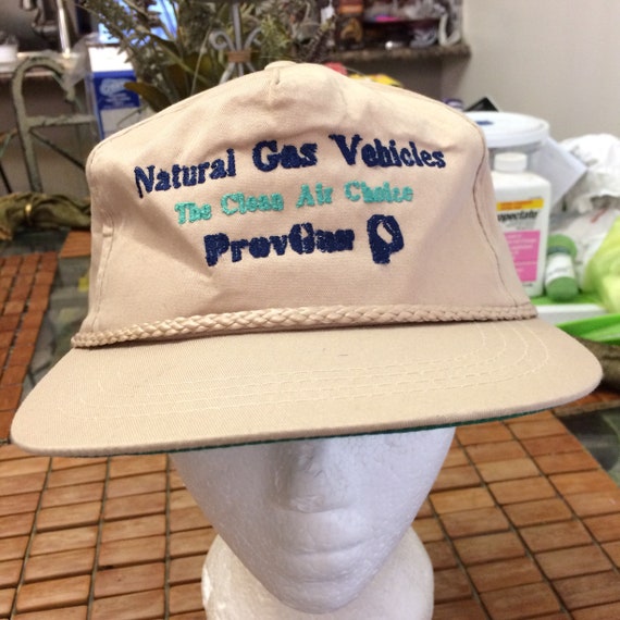 Vintage natural gas vehicles Trucker Snapback Hat… - image 1