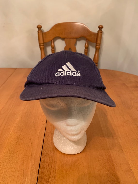 adidas - 80s 90s 珍品デッド adidas blue fox サテンキャップの