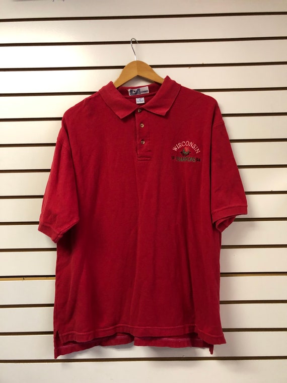 Vintage Wisconsin Badgers 1994 Rose bowl polo shi… - image 1