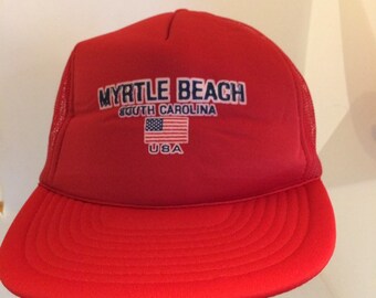 Casquette Snapback Vintage Années 90 Crown Reef Resort Myrtle Beach Caroline Du Sud - Corde, Neuve Sans étiquette