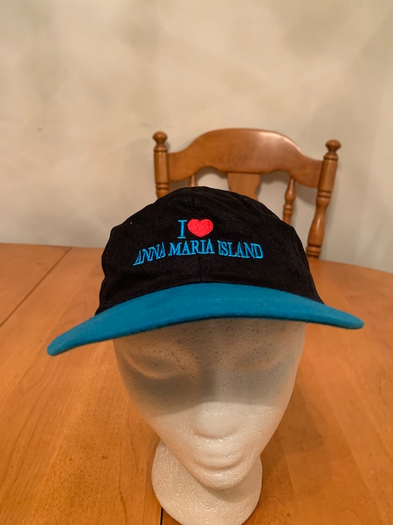 Vintage Anna Maria island Trucker Snapback hat 19… - image 1