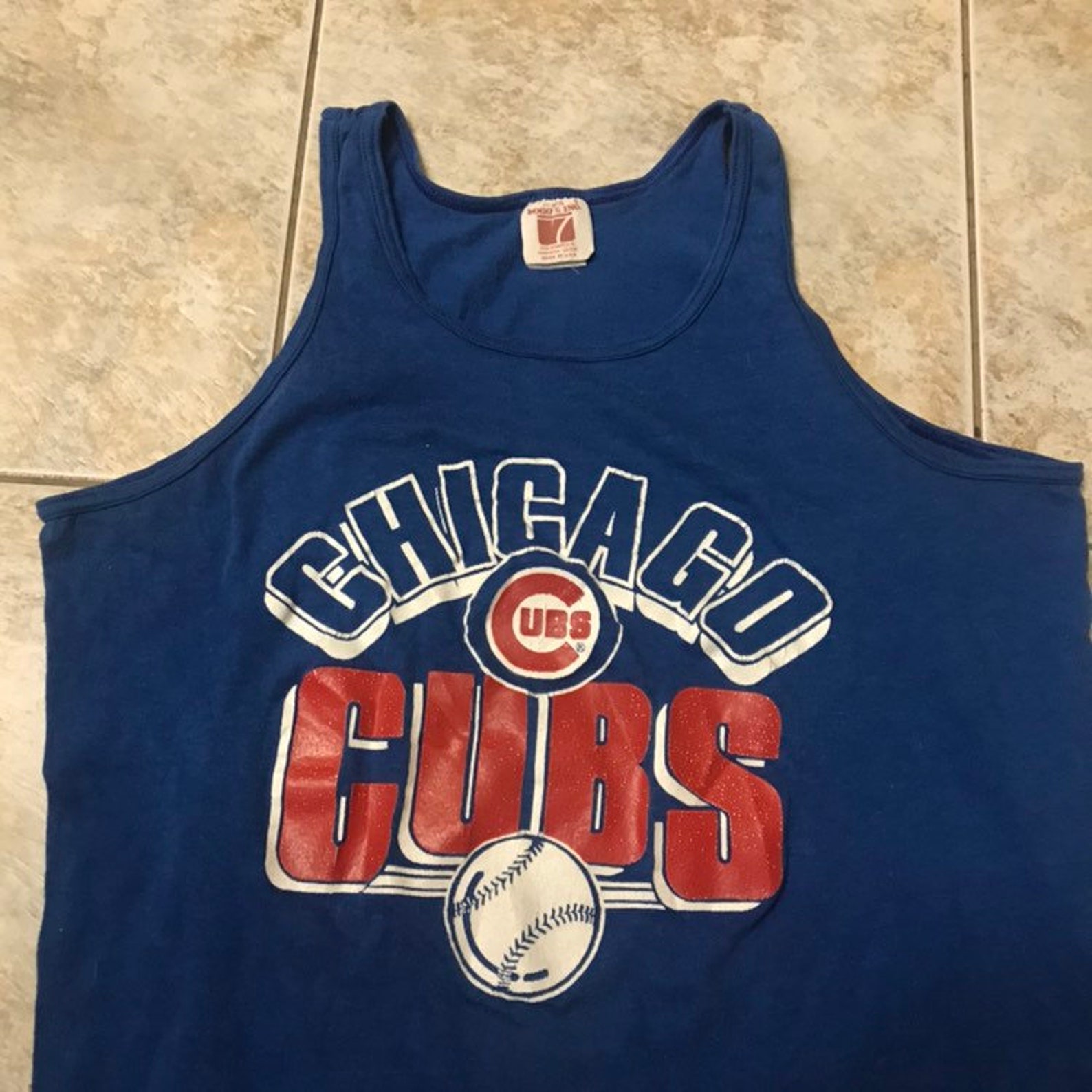 Vintage Chicago Cubs T Shirt size large logo 7 1980s | Etsy