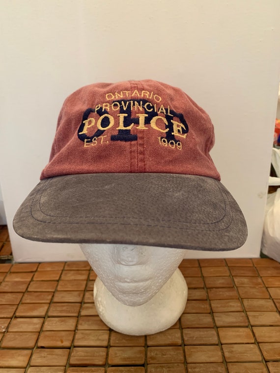 Vintage Ontario provincial police strap back hat … - image 1