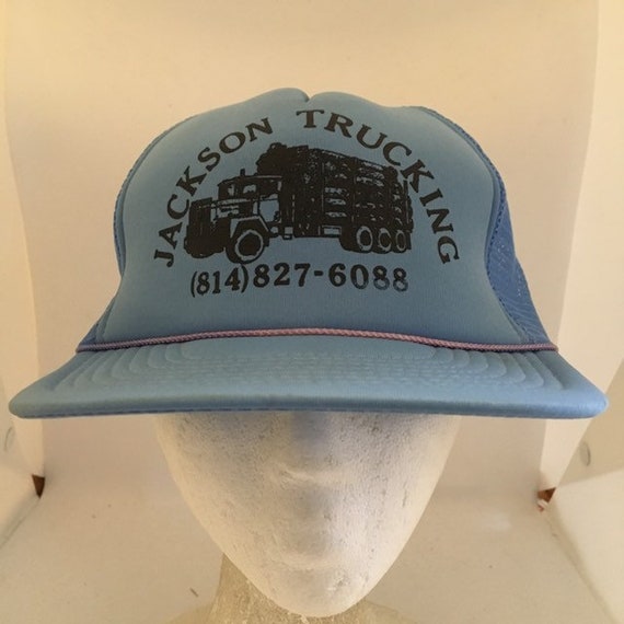 Vintage Jackson Trucking Trucker SnapBack hat 1990