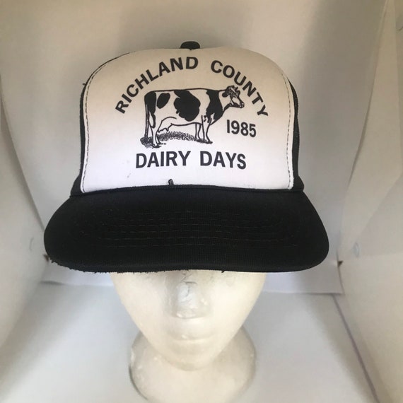 Vintage Richland Country dairy days Trucker Snapb… - image 1