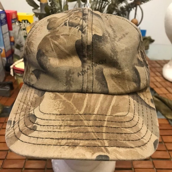 Vintage Army Blank hunting Trucker Snapback Hat 1… - image 2