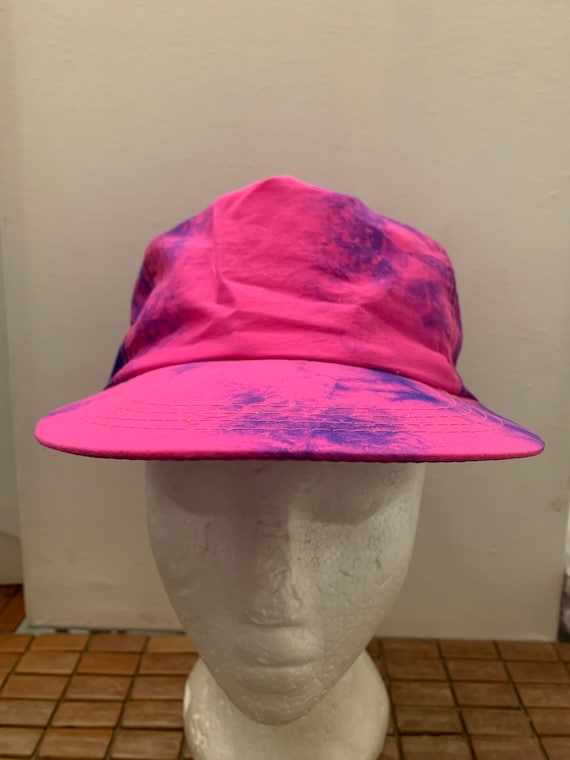 Vintage neon Trucker Snapback hat adjustable 1990s