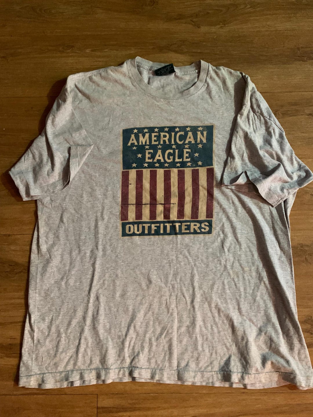 90'S Fruit of the Loom Eagle Pattern Print T-Shirt Made in USA Men's XL Vintage /eaa456377