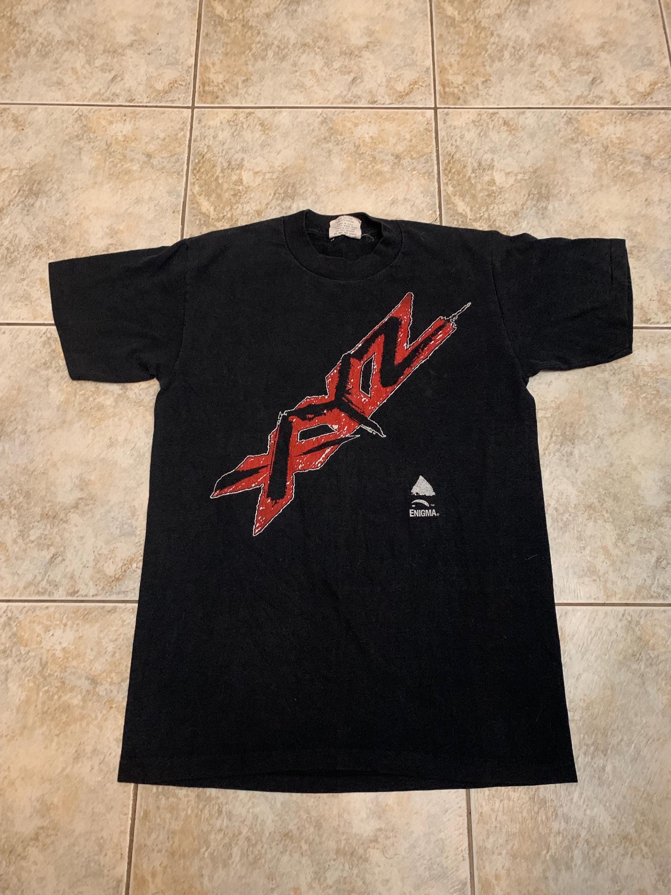 Vintage XYZ Rock Bank Enigma Records Take What You Can Tour 1990 T