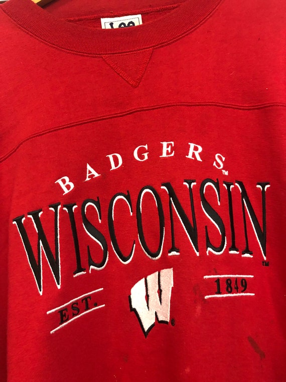 Vintage Wisconsin Badgers Sweatshirt size XXL 199… - image 3