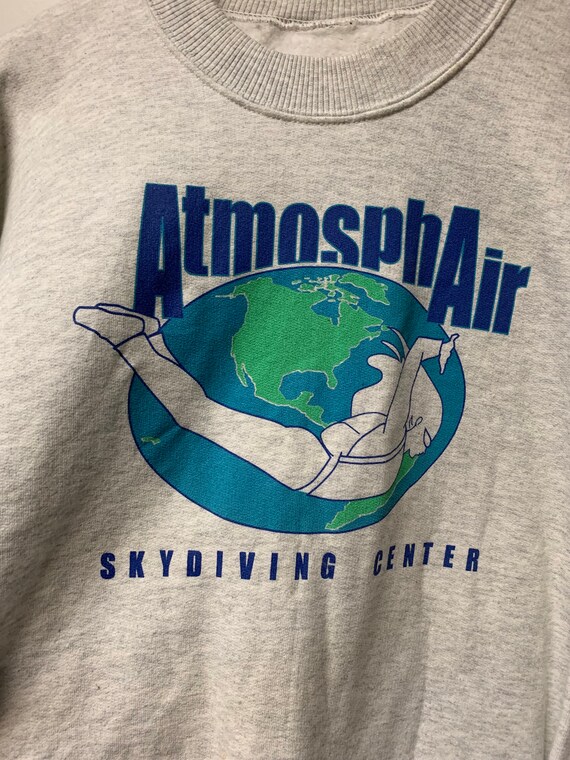 Vintage atmosphair skydiving crewneck Sweatshirt … - image 3