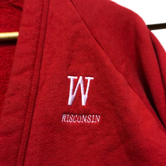 Vintage Wisconsin Badgers Cardigan Sweatshirt siz… - image 2