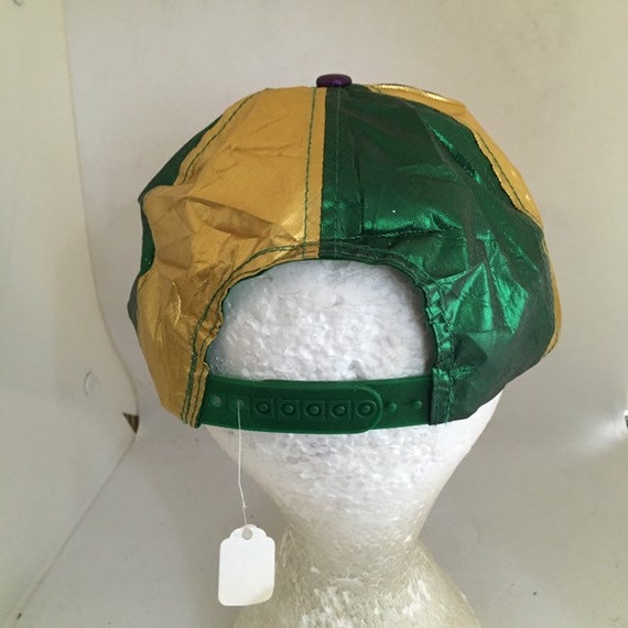 Vintage Mardi Gras Trucker SnapBack Hat 1990s 198… - image 4