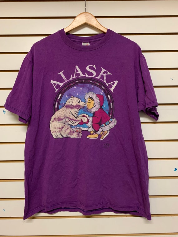 Vintage Alaska T shirt size XL 1990s 80s