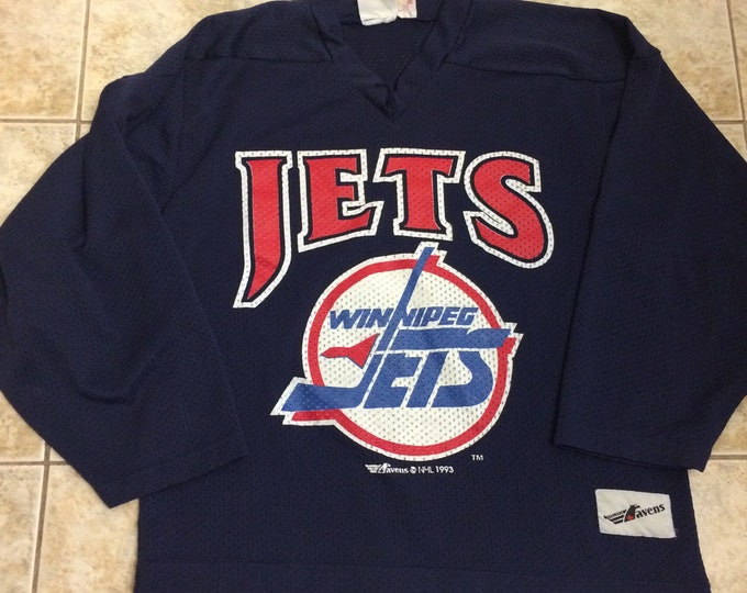Vintage Winnipeg Jets Hockey Jersey Size Yourh Medium Etsy