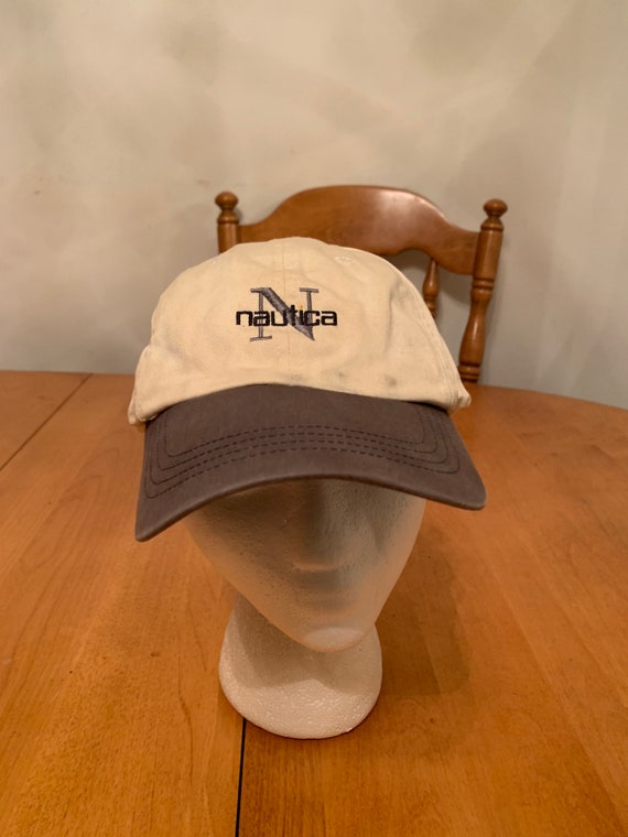 Vintage nautica Trucker Snapback hat 1990s 80s R1 - image 1