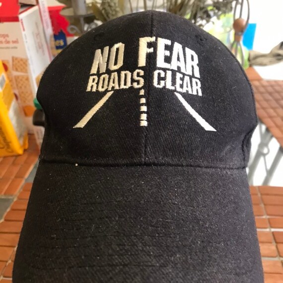 Vintage no fear roads clear Strapback Hat 1990s - image 2