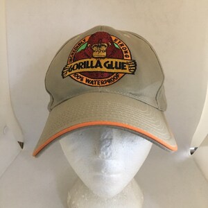 Vintage Gorilla glue Strapback Hat 1990s 1980s 80s 90s D3