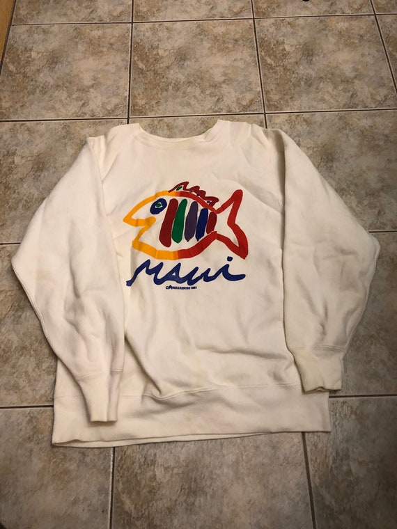 Vintage Maui Sweatshirt size Large 1990s 80s