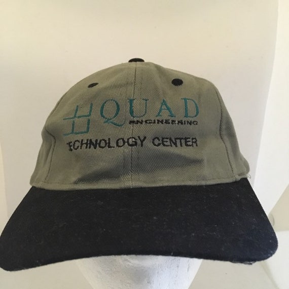 Vintage Quad engineering Strapback hat 1990s 80s … - image 2