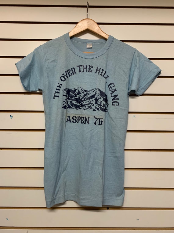 Vintage aspen 1976 the over the hill gang T shirt 